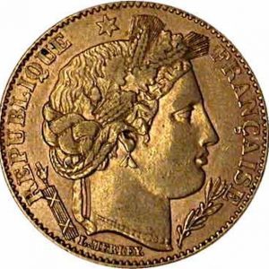10 francs or cérès