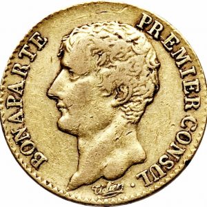 20 francs or bonaparte premier consul