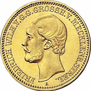 Pièce 10 Mark Or Friedrich Wilhelm 1874 et 1880 Recto