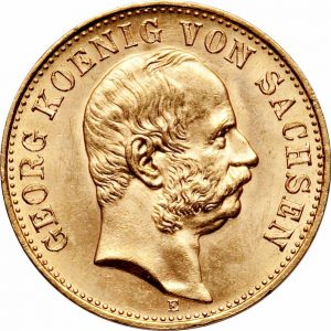 Pièce 10 Mark Or Georg de Saxe 1903 et 1904