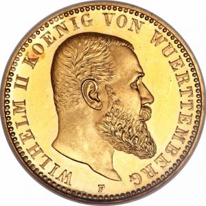 Pièce 10 Mark Or Wilhelm II 1893 à 1913