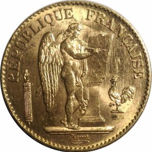 Pièce 20 Francs Or Génie Recto