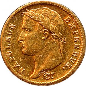 Pièce 20 Francs Or Napoléon Empereur
