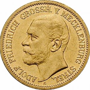 Pièce 20 Mark Or Adolph Friedrich 1905