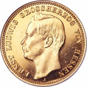 Pièce 20 Mark Or Ernst Ludwig