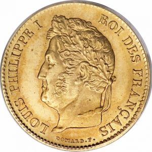 Pièce 40 Francs Or Louis-Philippe Ier Recto