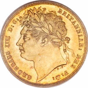 ièce Or Souverain George IIII de 1821 à 1825 - Saint Georges