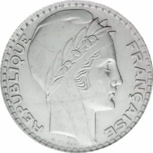 Pièce 10 Francs Turin 1929 à 1939 Recto