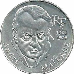Pièce 100 Francs André Malraux 1997 Recto