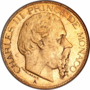 Pièce 20 Francs Or Charles III Recto