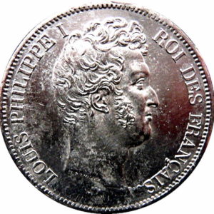 Pièce 5 Francs Louis Philippe Ier Tête Nue Recto