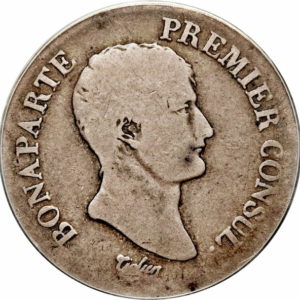 Pièce 2 Francs Bonaparte An 12 Recto