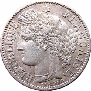 Pièce 2 Francs Cérès Recto