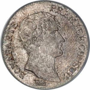 Pièce 1 Franc Bonaparte 1er Consul recto