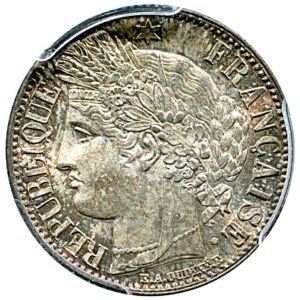 Pièce 1 Franc Cérès 1849 à 1851 recto