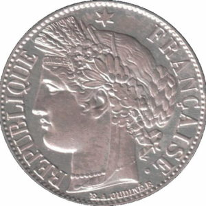 Pièce 1 Franc Cérès 1871 recto