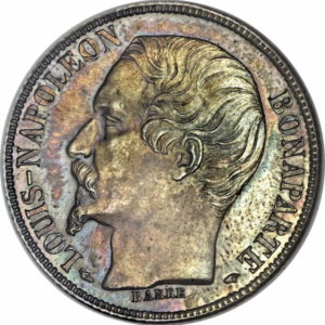 Pièce 1 Franc Louis Napoléon Bonaparte 1852 recto