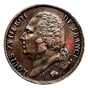 Pièce 1 Franc Louis XVIII recto