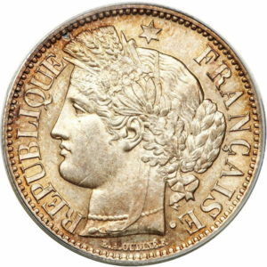 Pièce 2 Francs Cérès recto
