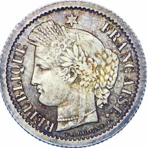 Pièce 20 Centimes Cérès 1878 et 1889 recto