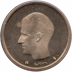 Pièce 20 Francs - Baudouin Ier en français Recto