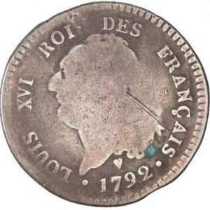 Pièce 30 Sols Louis XVI Roi des Français recto