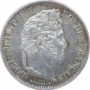 Pièce 50 Centimes Louis Philippe Ier 1845 à 1848 recto