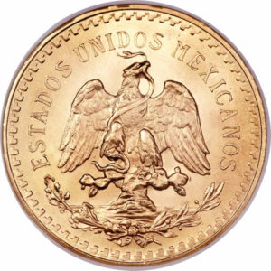 Pièce de 50 Pesos Centenario Or Recto