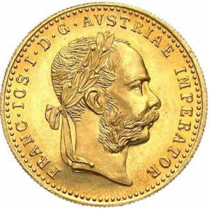 Pièce 1 Ducat Or François Joseph 1872 à 1915 Recto