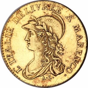 Pièce 20 Francs Or Marengo Recto