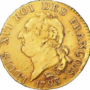 Pièce Louis d'Or 24 Livres Louis XVI Recto