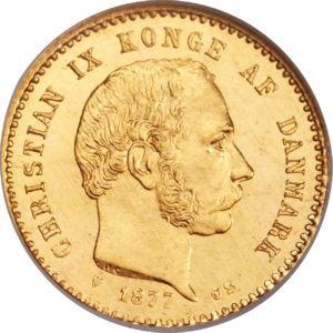Pièce 10 Kroner Or 1873 à 1900