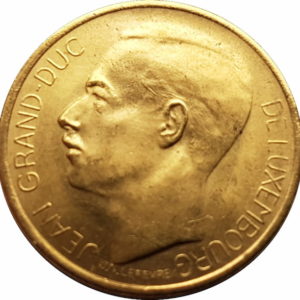 Pièce 20 Francs Or Grand Duc Jean 1964 recto