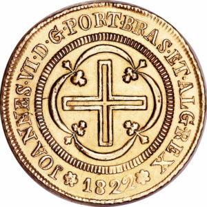 Pièce 4 000 Reis Or Joao VI 1818 à 1822