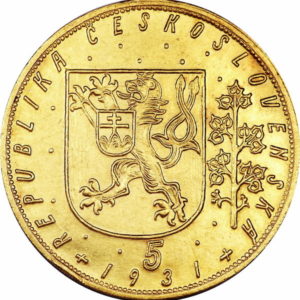 Pièce 5 Dukatov Or 1929 à 1951