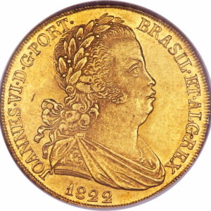 Pièce 6 400 Reis Or Joao VI de 1818 à 1822