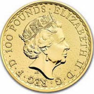 Pièce Britannia Or depuis 1987
