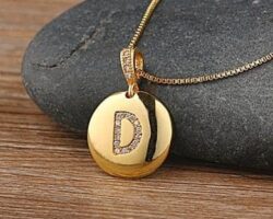 Gallet - collier lettre - D
