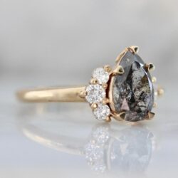 Miss Fortune Salt & Pepper Pear Cut Diamond Ring - 5_5.jpeg