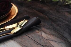 Moody Elegant Masquerade Halloween Table - The House of Silver Lining