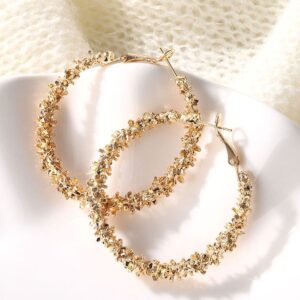 Women's Fashion Statement Golden Punk Charm Earrings - IPA0055-1