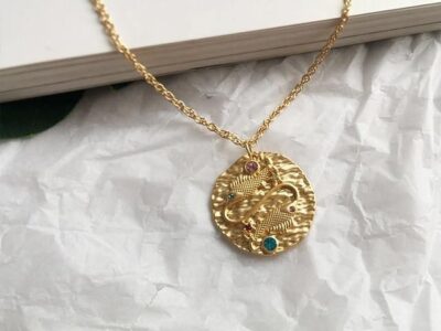 Zodiac Pendant Necklace - Pisces