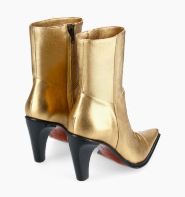 bottine-western-a-talon-west-85-cuir-metallise-or
